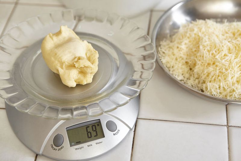 Weighing Your Food Using A Kitchen Scale, Way Up Scales