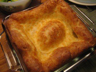 My first ever Yorkshire pudding! Using the same pan I seared the